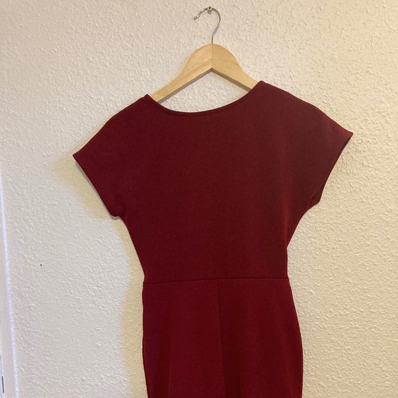 Red Mini Wrap Dress, Rebel Sugar - Picture 2 of 3